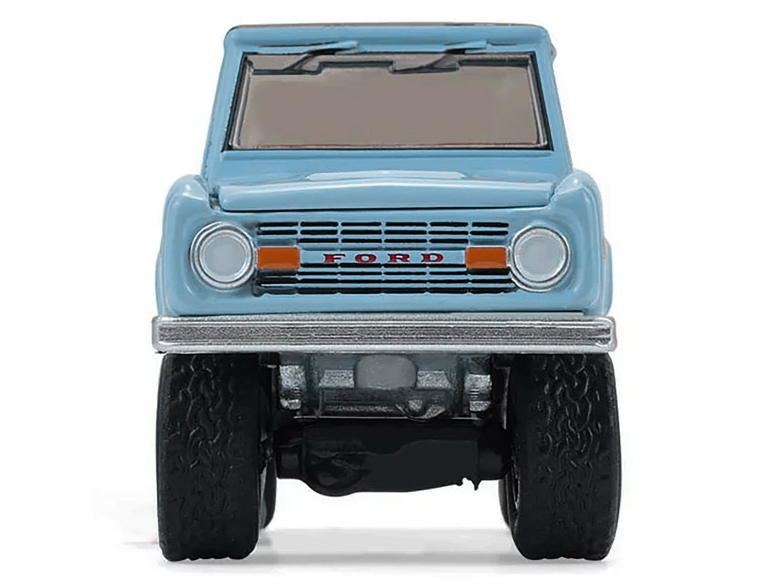 1972 Ford Bronco Custom SUV Light Blue with Black Top "Barrett-Jackson" Series 16 1/64 Diecast Model Car by Greenlight - image 5