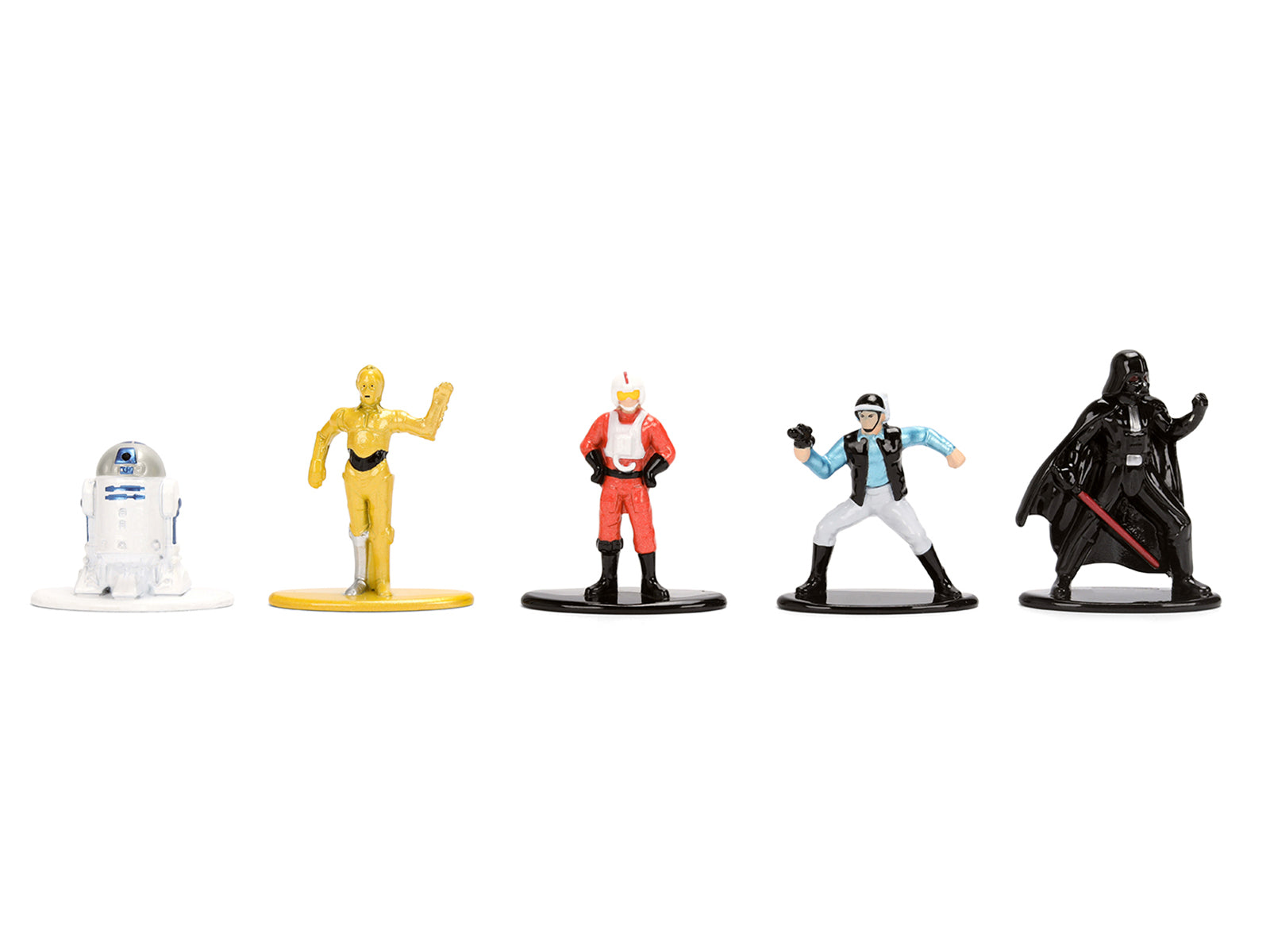 Set of 12 Diecast Figures "Star Wars" Movie Franchise "Nano Metalfigs" Series Diecast Models by Jada - image 4