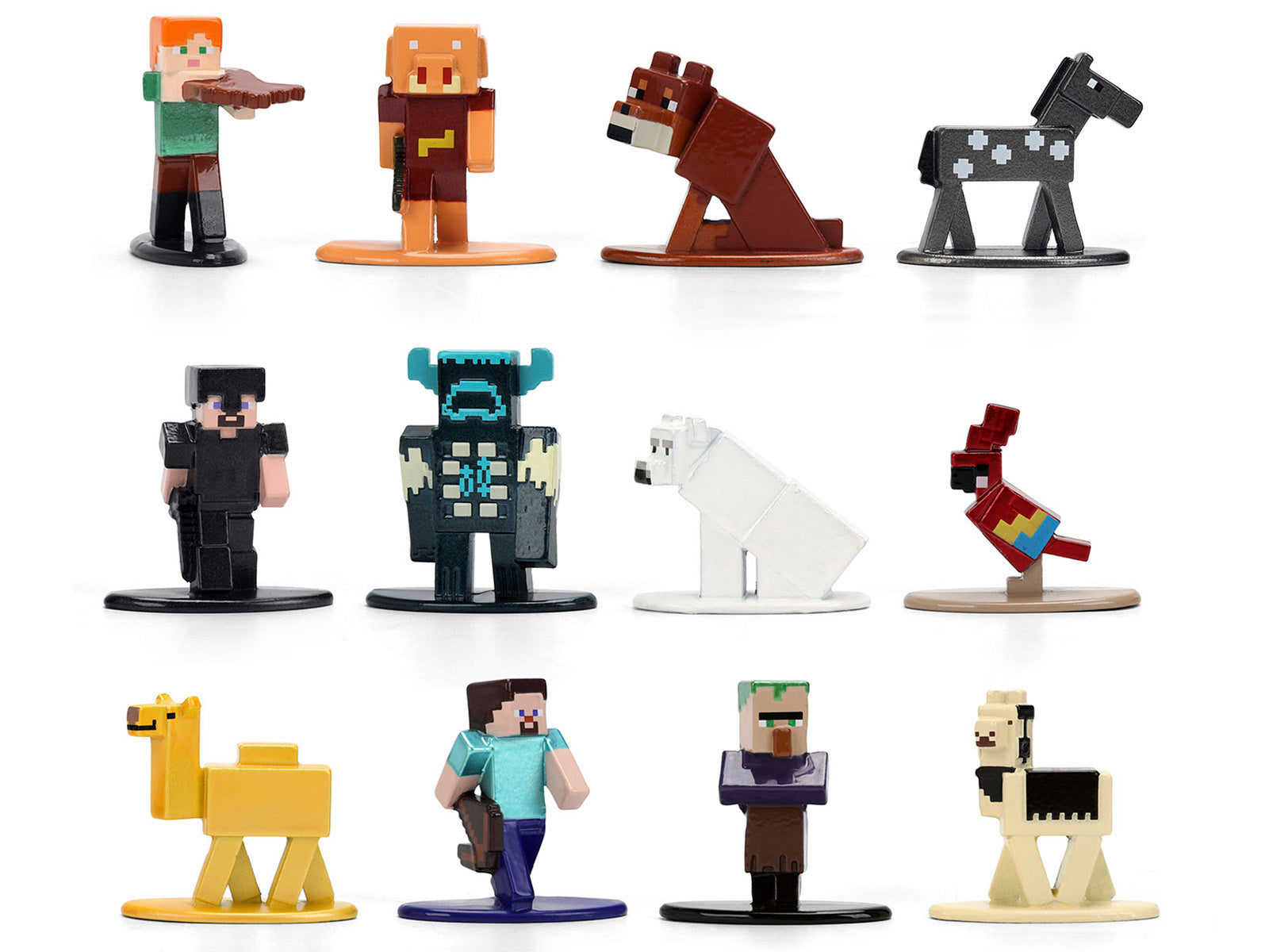 Set of 12 Diecast Figures "Minecraft" Video Game Wave 2 "Nano Metalfigs" Series Diecast models by Jada - image 2
