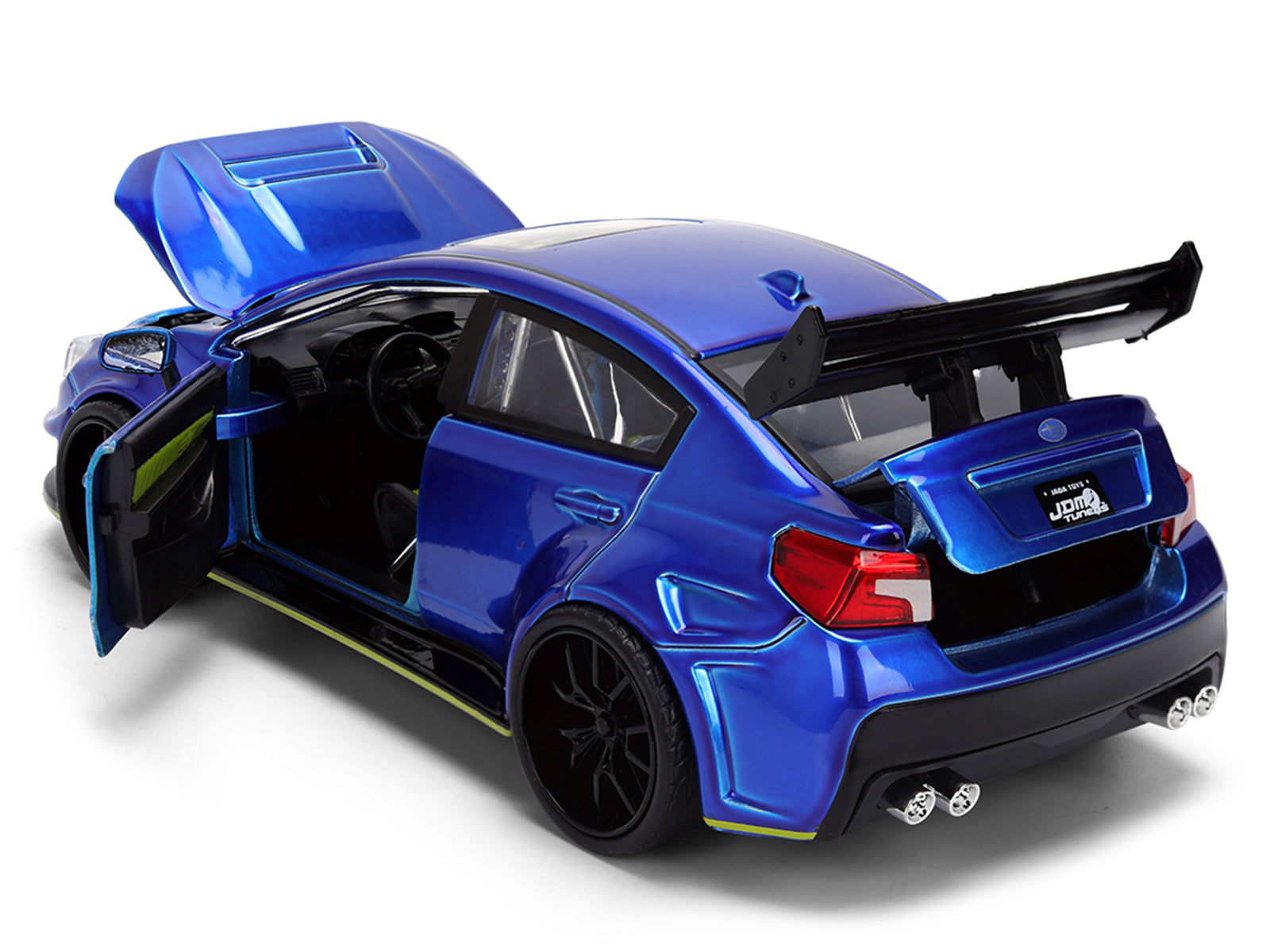2016 Subaru WRX STI Widebody Blue Metallic "JDM Tuners" Series 1/24 Diecast Model Car by Jada - image 4
