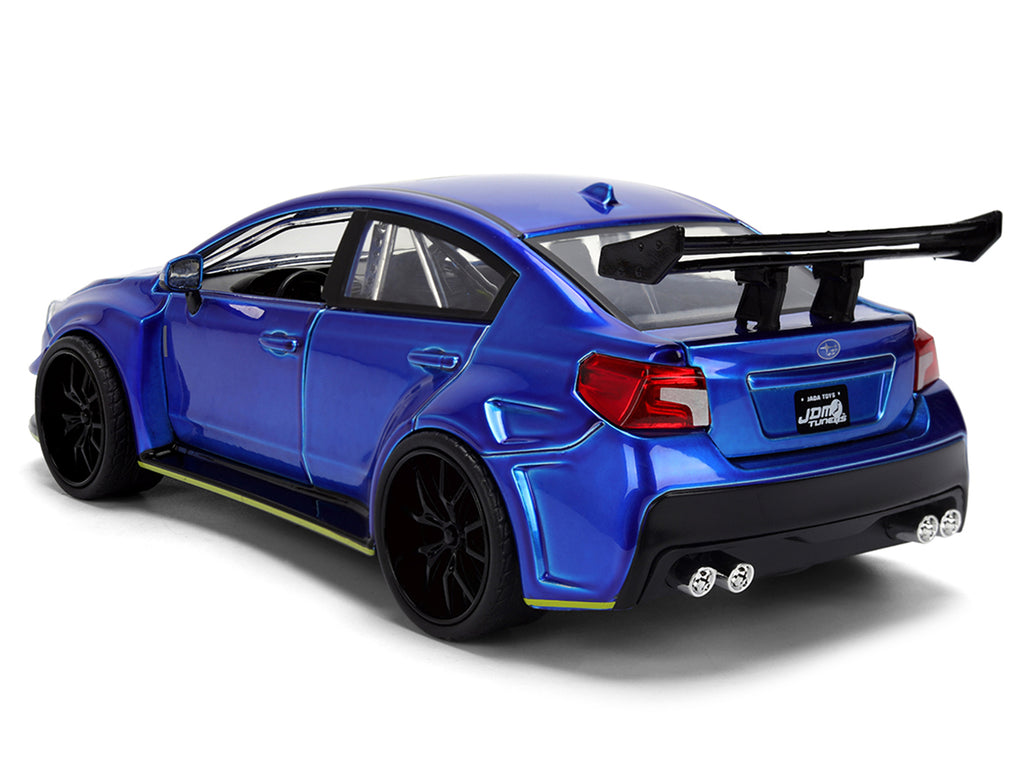 2016 Subaru WRX STI Widebody Blue Metallic "JDM Tuners" Series 1/24 Diecast Model Car by Jada - image 5