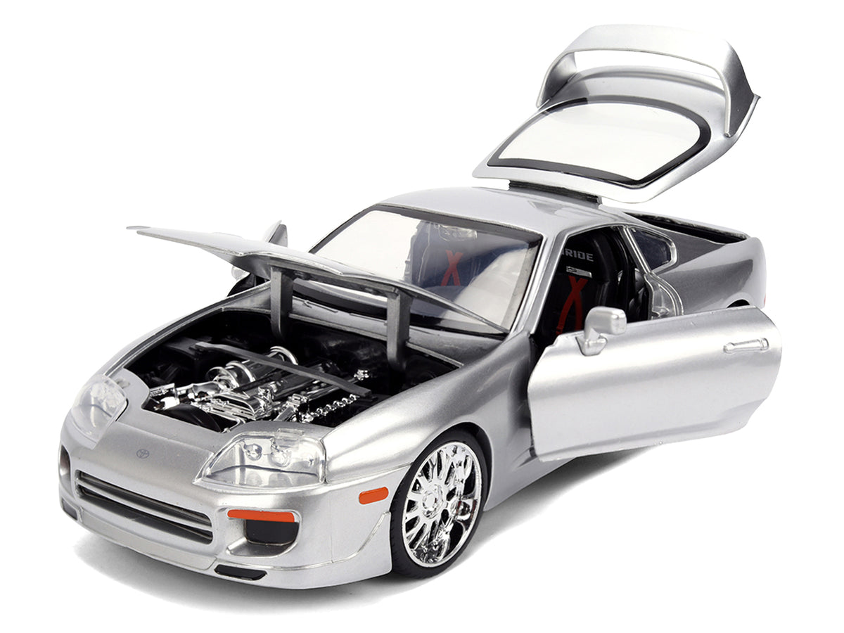 1995 Toyota Supra Silver Metallic "JDM Tuners" Series 1/24 Diecast Model Car by Jada - image 2