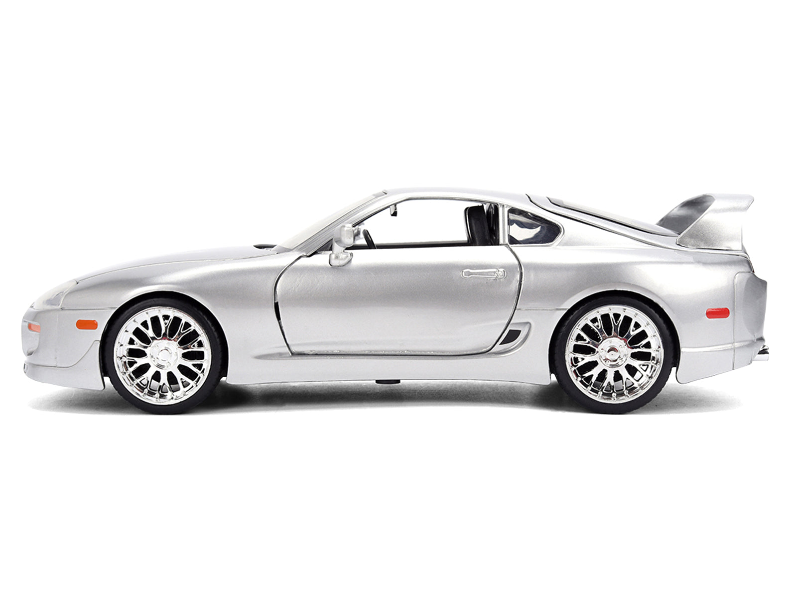 1995 Toyota Supra Silver Metallic "JDM Tuners" Series 1/24 Diecast Model Car by Jada - image 3