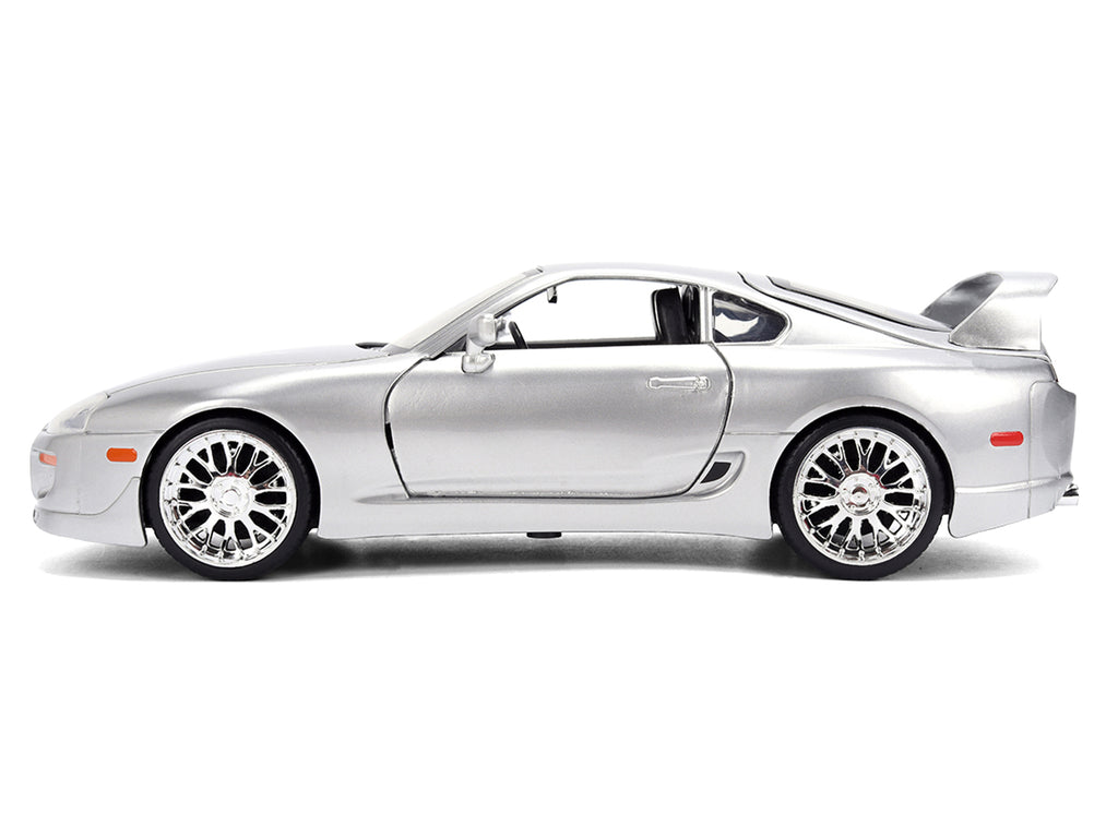 1995 Toyota Supra Silver Metallic "JDM Tuners" Series 1/24 Diecast Model Car by Jada - image 3