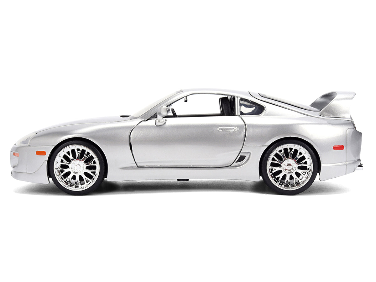 1995 Toyota Supra Silver Metallic "JDM Tuners" Series 1/24 Diecast Model Car by Jada - image 3