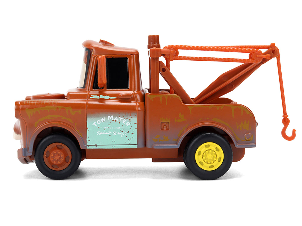 "Tow Mater" Tow Truck Brown (Rusted) "Cars" (2006) Movie "Hollywood Rides" Series 1/32 Diecast Model Car by Jada