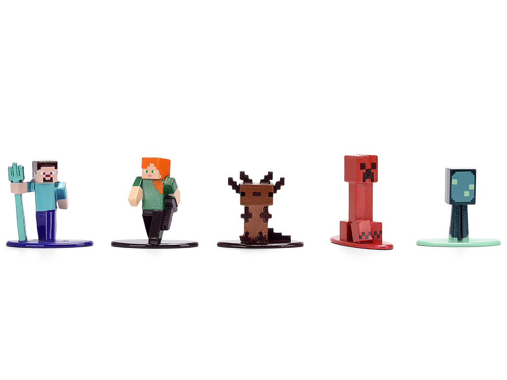 Set of 12 Diecast Figures "Minecraft" Video Game "Nano Metalfigs" Series Diecast Models by Jada - image 3