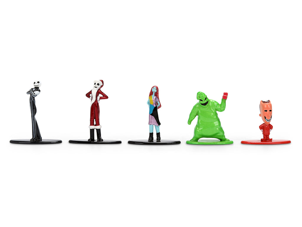 Set of 12 Diecast Figures "The Nightmare Before Christmas" (1993) Movie "Nano Metalfigs" Series Diecast Models by Jada