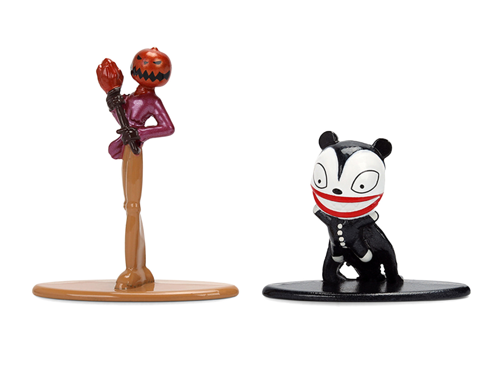 Set of 12 Diecast Figures "The Nightmare Before Christmas" (1993) Movie "Nano Metalfigs" Series Diecast Models by Jada