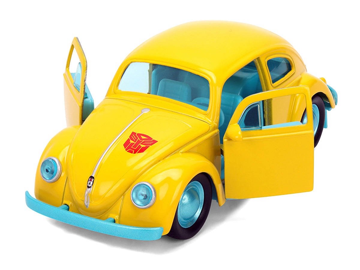 Volkswagen Beetle Bumblebee Yellow with Blue Interior Transformers - Energon Surge Hollywood Rides Series 1/32 - image 2