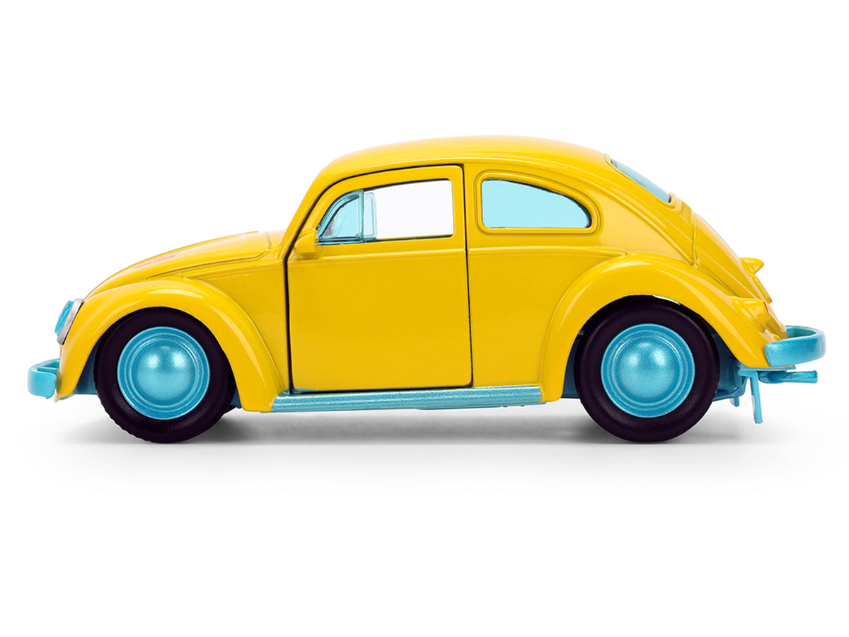 Volkswagen Beetle Bumblebee Yellow with Blue Interior Transformers - Energon Surge Hollywood Rides Series 1/32 - image 3
