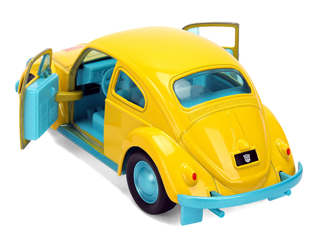Volkswagen Beetle Bumblebee Yellow with Blue Interior Transformers - Energon Surge Hollywood Rides Series 1/32 - image 4