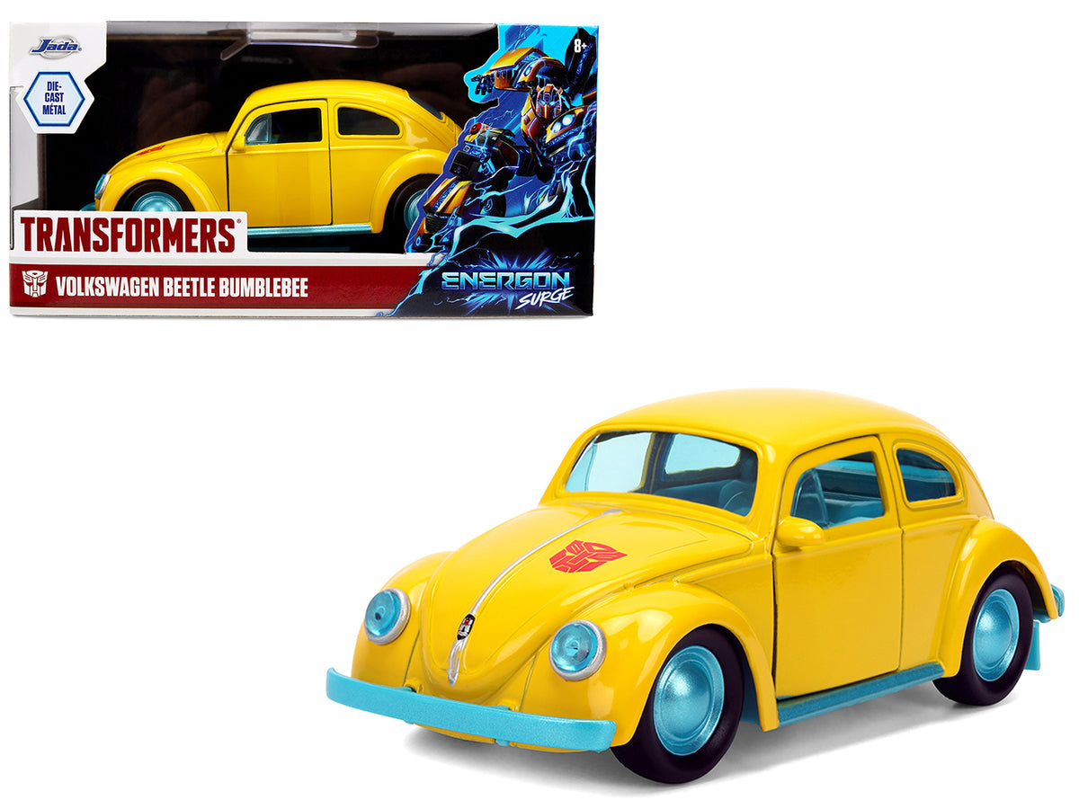 Volkswagen Beetle Bumblebee Yellow with Blue Interior Transformers - Energon Surge Hollywood Rides Series 1/32 - image 1