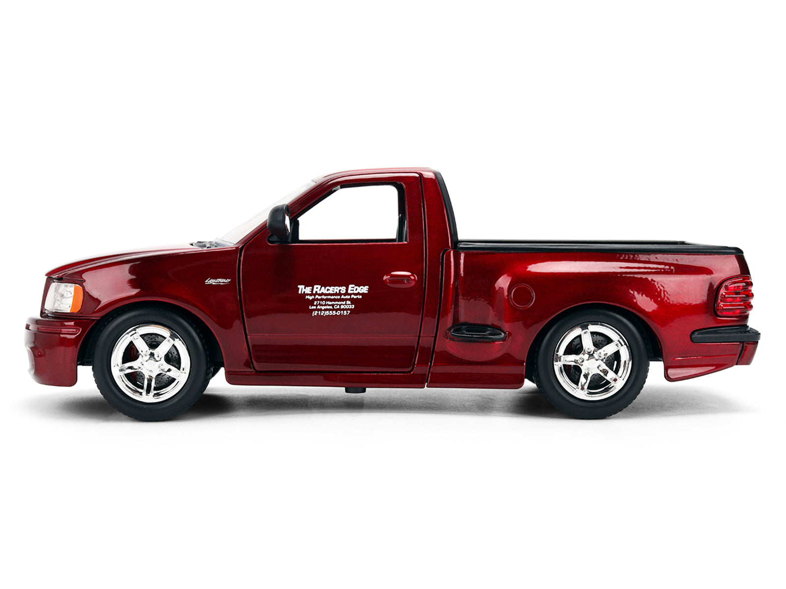 Ford F-150 SVT Lightning Pickup Truck Red Color Brush Finish "The Fast and the Furious" (2001) Movie "25 Years of Fast & Furious" Series 1/24 Diecast Model Car by Jada - image 3