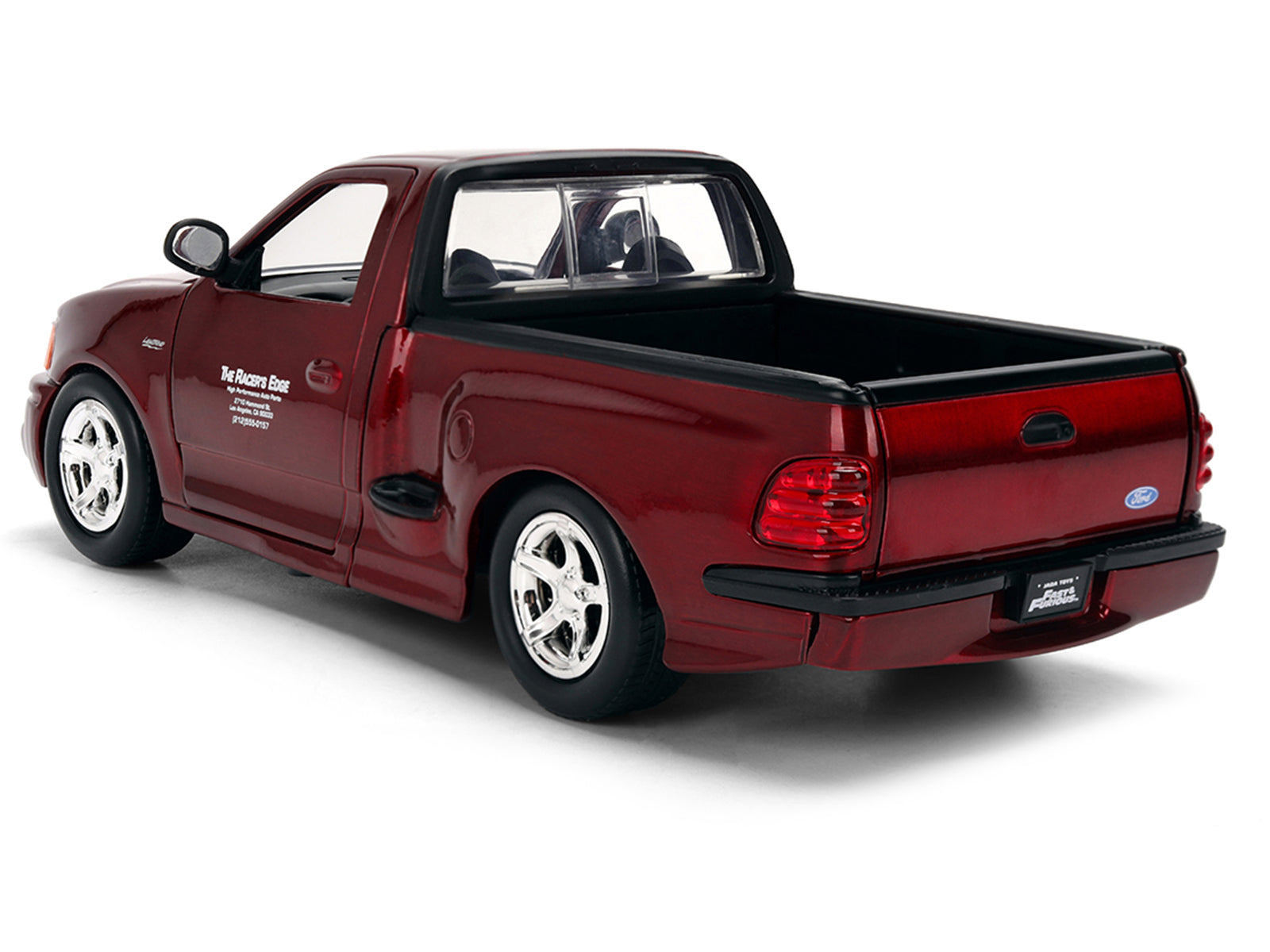 Ford F-150 SVT Lightning Pickup Truck Red Color Brush Finish "The Fast and the Furious" (2001) Movie "25 Years of Fast & Furious" Series 1/24 Diecast Model Car by Jada - image 5