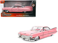 1959 Cadillac Coupe DeVille Pink with Pink and White Interior "Showroom Floor" Series 1/24 Diecast Model Car by Jada