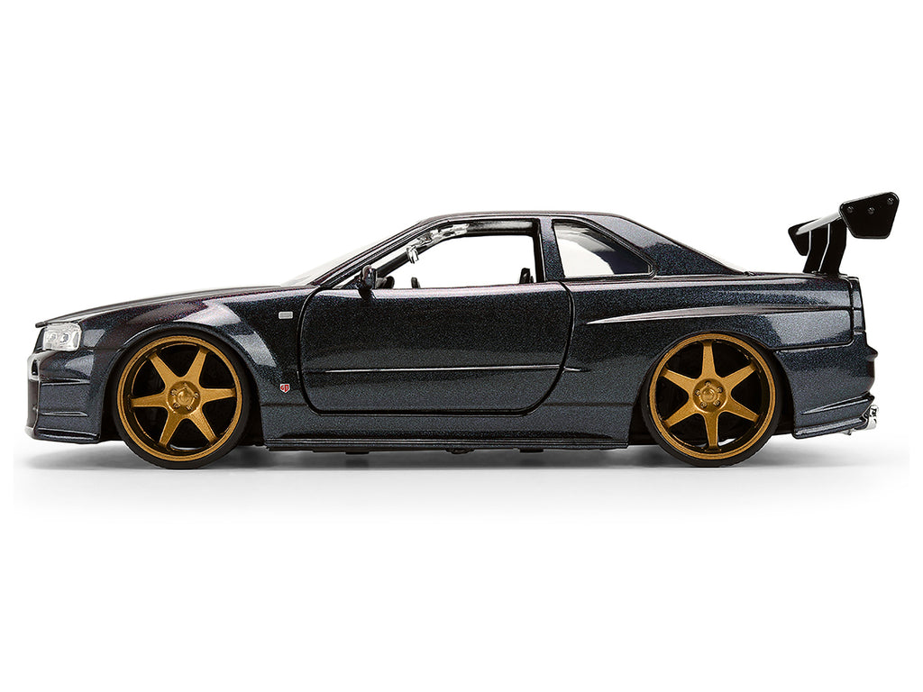 1999 Nissan Skyline GT-R (R34) RHD (Right Hand Drive) Magic Purple Metallic "JDM Tuners" Series 1/24 Diecast Car Model by Jad