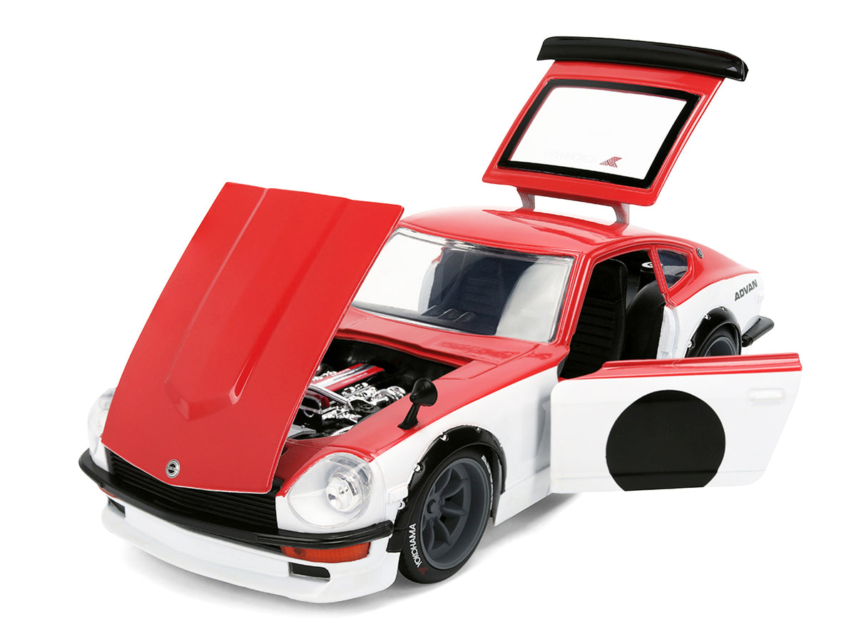 1972 Datsun 240Z Red and White JDM Tuners Series 1/24 Diecast Car Model by Jada - image 2