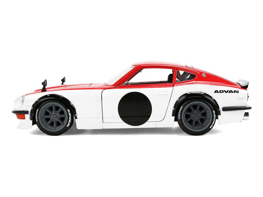 1972 Datsun 240Z Red and White JDM Tuners Series 1/24 Diecast Car Model by Jada - image 3