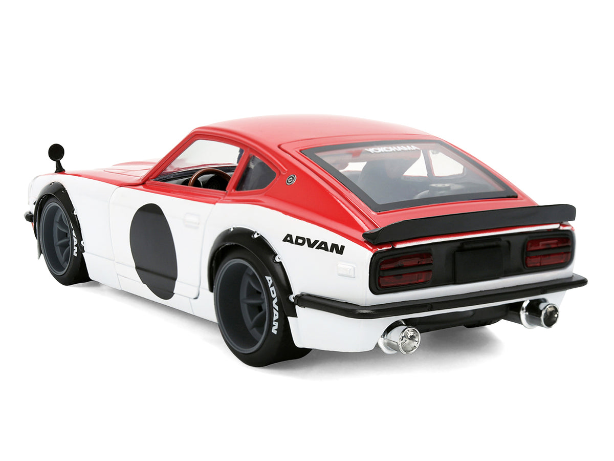 1972 Datsun 240Z Red and White JDM Tuners Series 1/24 Diecast Car Model by Jada - image 5
