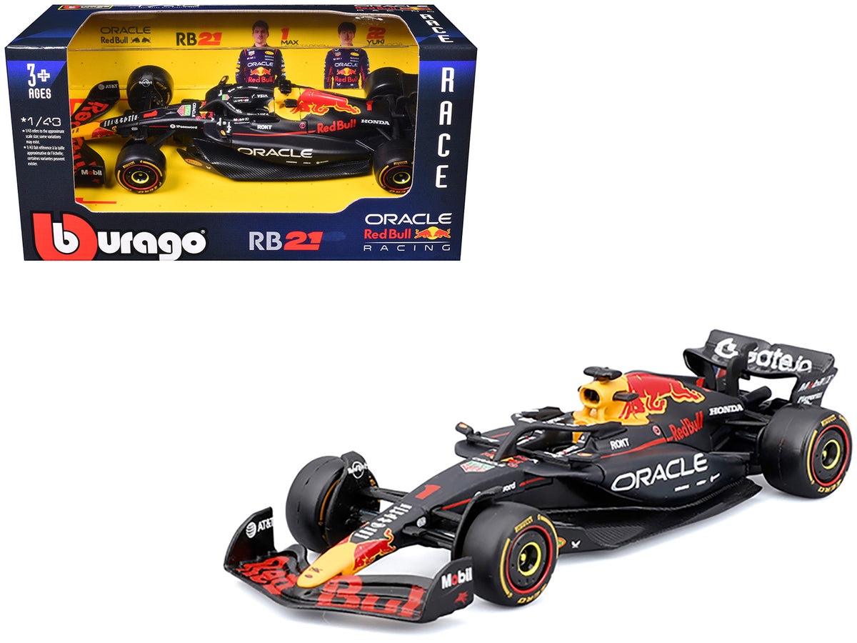 Red Bull Racing RB21 #1 Max Verstappen "Oracle" Formula One F1 World Championship (2025) "Race" Series 1/43 Diecast Model Car by Bburago