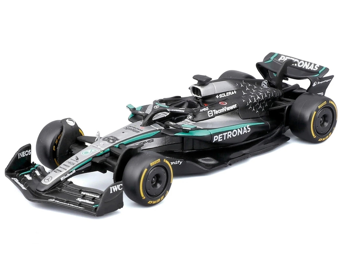 Mercedes-AMG F1 W16 E Performance #63 George Russell "Petronas" Formula One F1 World Championship (2025) "Race" Series 1/43 Diecast Model Car by Bburago - image 2
