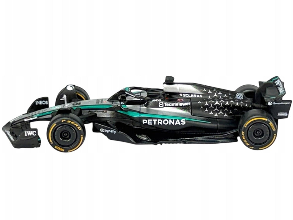 Mercedes-AMG F1 W16 E Performance #63 George Russell "Petronas" Formula One F1 World Championship (2025) "Race" Series 1/43 Diecast Model Car by Bburago - image 3