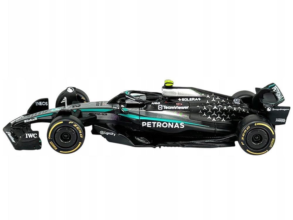 Mercedes-AMG F1 W16 E Performance #12 Kimi Antonelli "Petronas" Formula One F1 World Championship (2025) "Race" Series 1/43 Diecast Model Car by Bburago - image 3