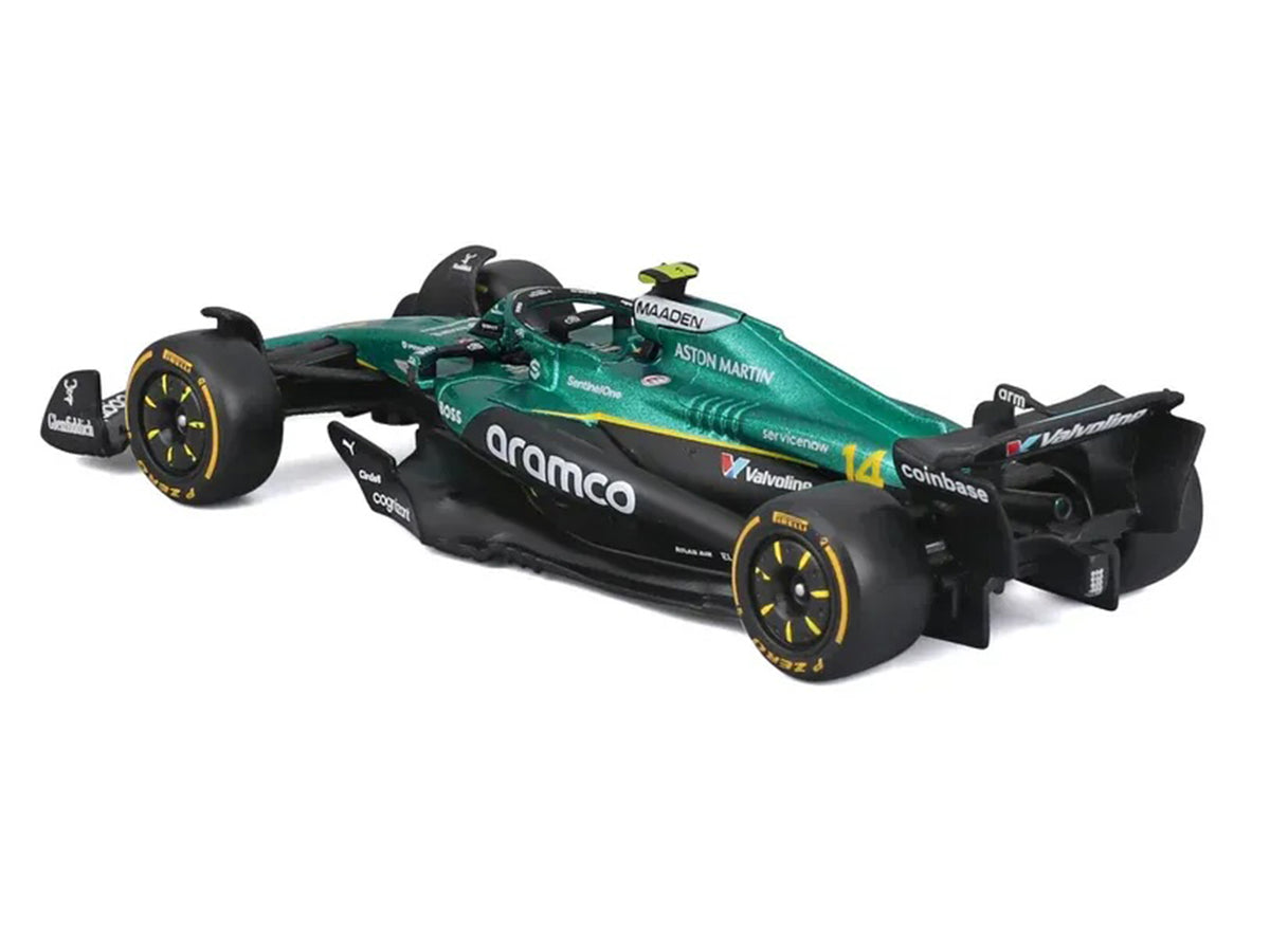 Aston Martin AMR25 #14 Fernando Alonso "Aramco" Formula One F1 World Championship (2025) "Race" Series 1/43 Diecast Model Car by Bburago - image 3