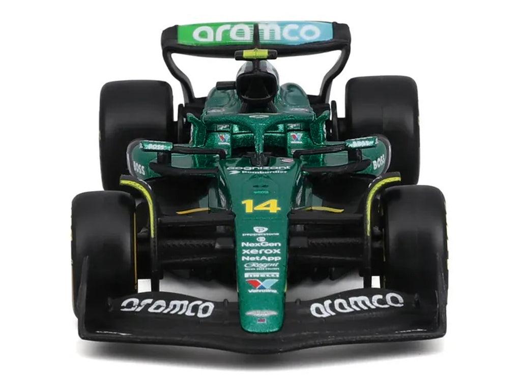 Aston Martin AMR25 #14 Fernando Alonso "Aramco" Formula One F1 World Championship (2025) "Race" Series 1/43 Diecast Model Car by Bburago - image 4