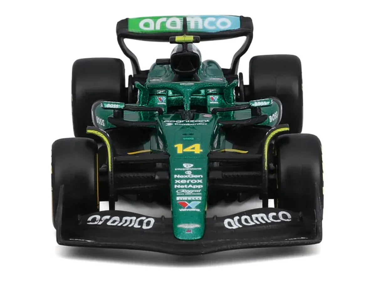 Aston Martin AMR25 #14 Fernando Alonso "Aramco" Formula One F1 World Championship (2025) "Race" Series 1/43 Diecast Model Car by Bburago - image 4