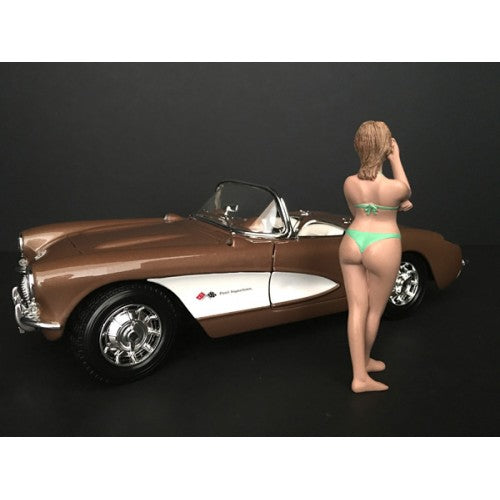 August Bikini Calendar Girl Figurine for 1/24 Scale Models by American Diorama - image 3