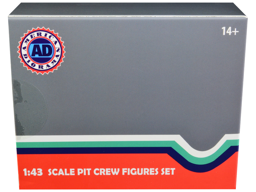 Formula One F1 Pit Crew 7 Figure Set Team Red Release III for 1/43 Scale Models by American Diorama - image 4