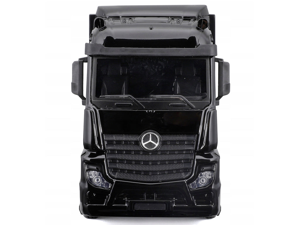 Mercedes-Benz Actros Gigaspace Car Transporter Black and Mercedes-AMG F1 W15 E Performance #63 George Russell "Petronas" Formula One F1 World Championship (2024) "Racing Hauler" Series 1/43 Diecast Model Car by Bburago - image 4