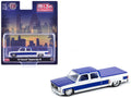 1977 Chevrolet Cheyenne Super 30 Pickup Truck White and Blue "LA" Limited Edition to 10560 pieces Worldwide 1/64 Diecast Model Car by M2 Machines