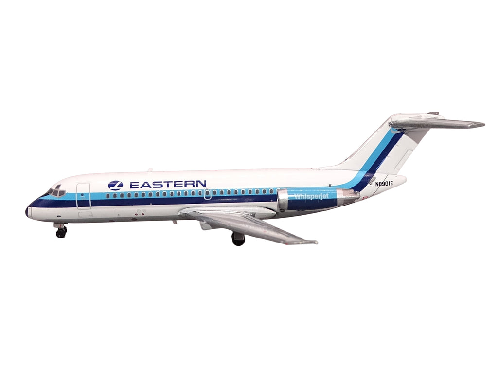 McDonnell Douglas DC-9-14 Commercial Aircraft "Eastern Air Lines" (N8901E) White with Blue Stripes 1/400 Diecast Model by V1:400 - image 2