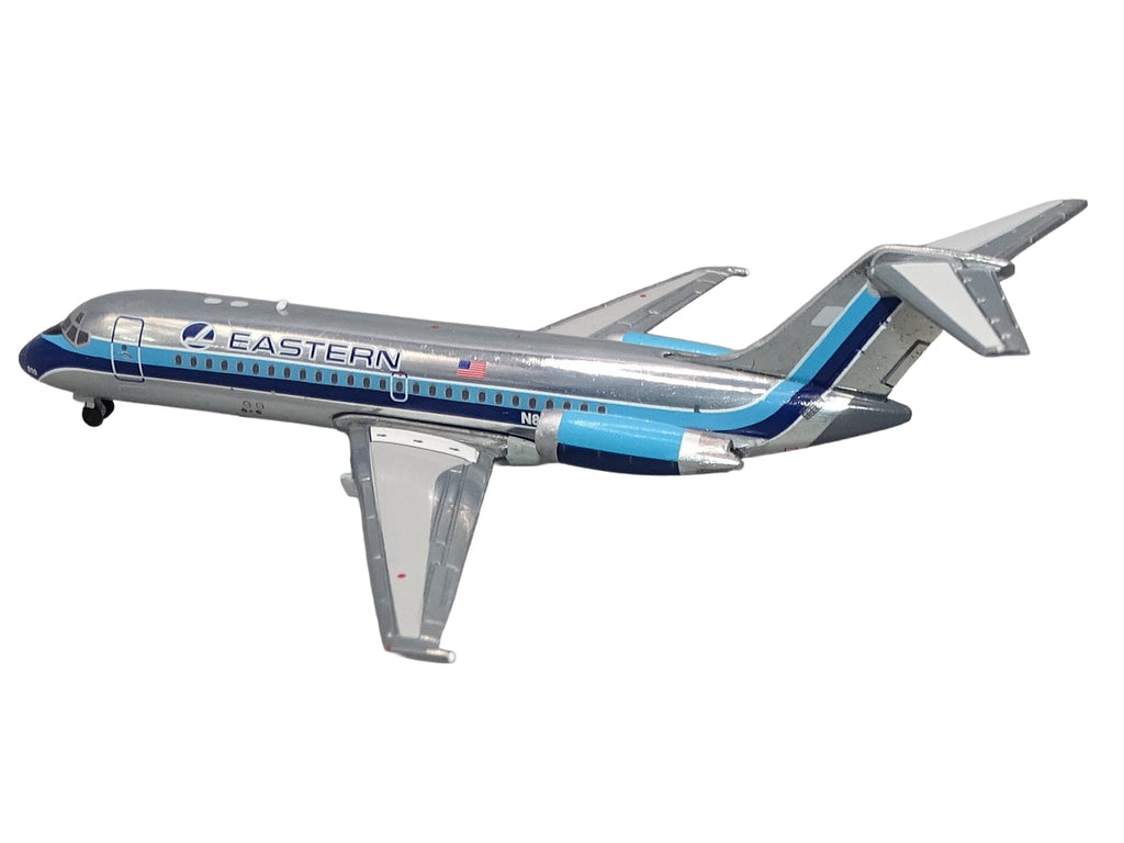 McDonnell Douglas DC-9-14 Commercial Aircraft "Eastern Air Lines" (N8910E) Silver with Blue Stripes 1/400 Diecast Model by V1:400 - image 3