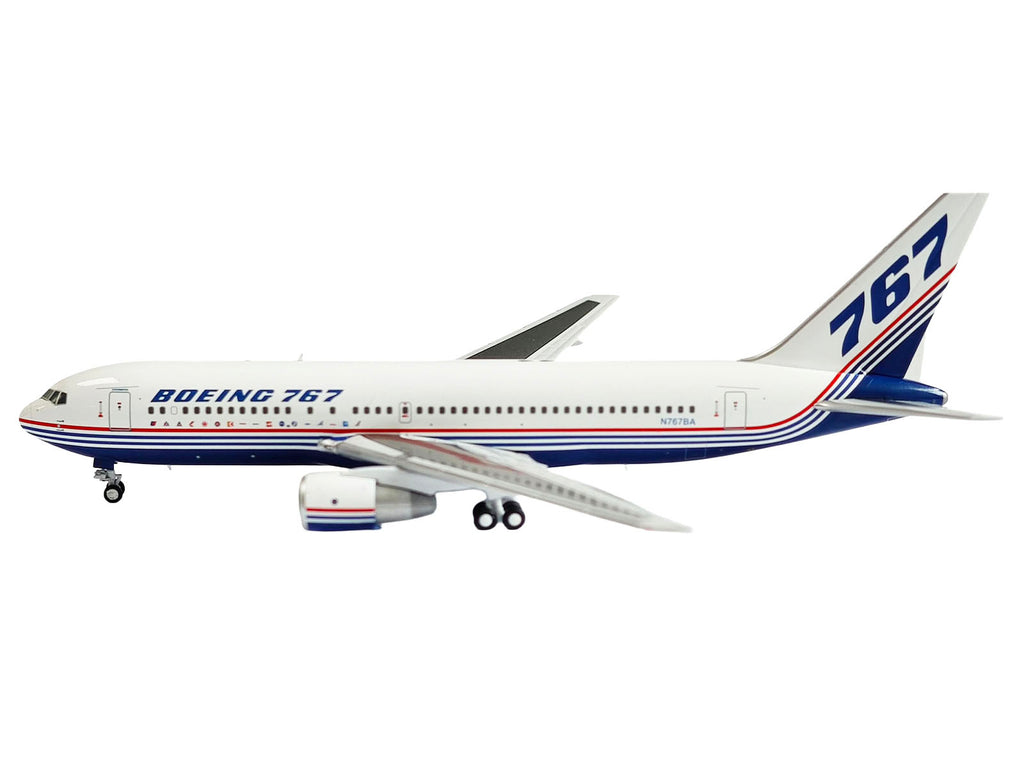 Boeing 767-200 Commercial Aircraft "Boeing House Livery" (N767BA) White with Blue and Red Stripes 1/400 Diecast Model by V1:400 - image 3