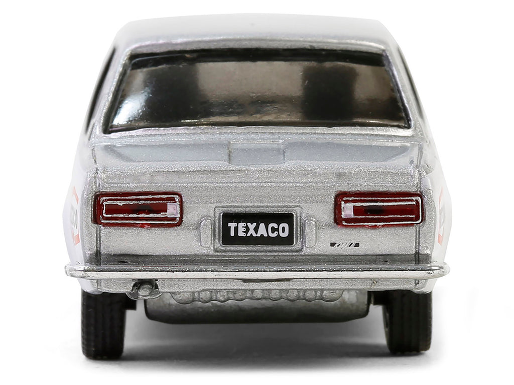 1970 Nissan Datsun 510 #28 "Texaco" Silver Metallic and White with Red Stripes "Texaco Special Edition" Series 1 1/64 Diecast Model Car by Greenlight - image 5