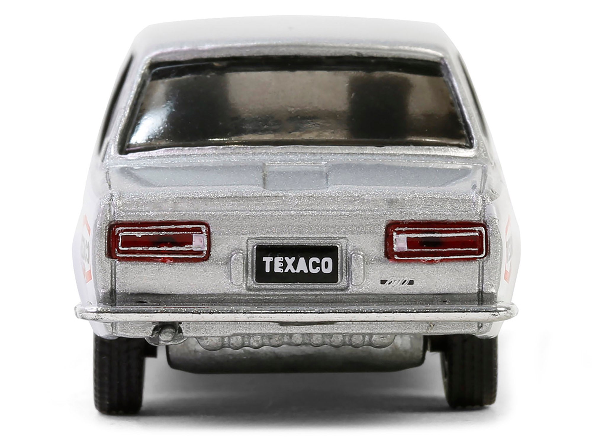 1970 Nissan Datsun 510 #28 "Texaco" Silver Metallic and White with Red Stripes "Texaco Special Edition" Series 1 1/64 Diecast Model Car by Greenlight - image 5