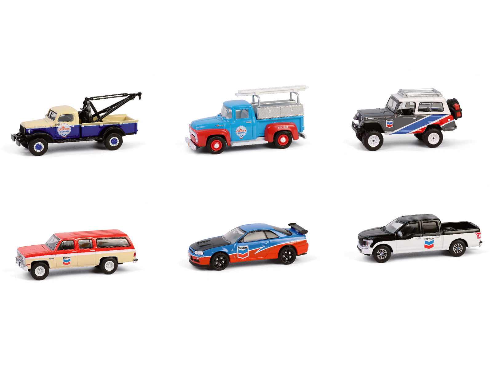 "Chevron Special Edition" Series 1 Set of 6 pieces 1/64 Diecast Model Cars by Greenlight - image 2