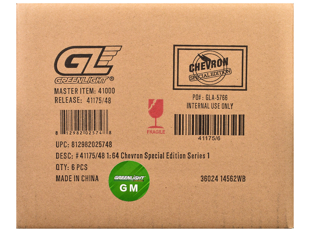 "Chevron Special Edition" Series 1 Set of 6 pieces 1/64 Diecast Model Cars by Greenlight - image 3