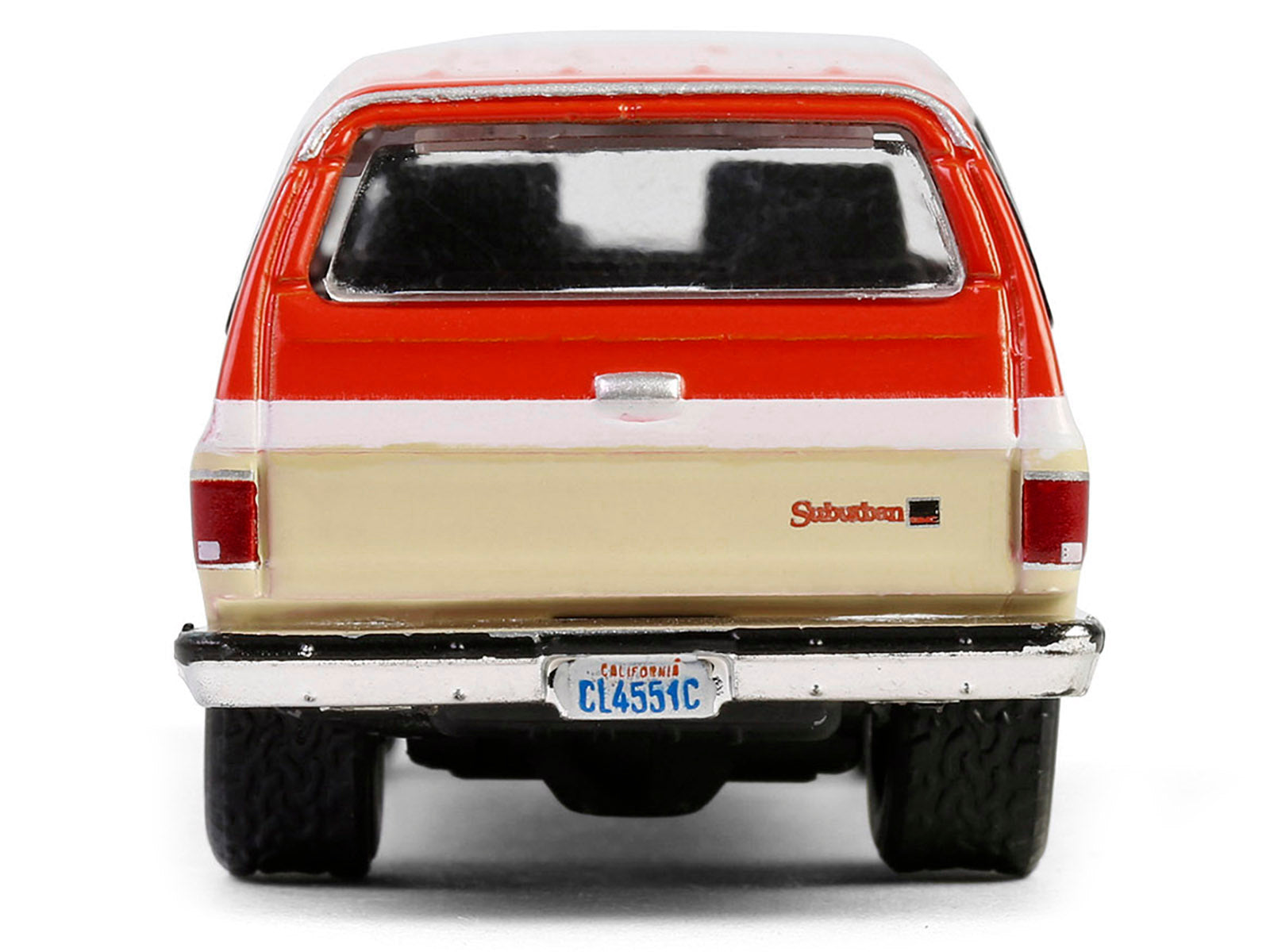 1988 GMC Suburban Sierra Classic C10 "Chevron" Orange and Beige with White Stripes "Chevron Special Edition" Series 1 1/64 Diecast Model Car by Greenlight - image 5