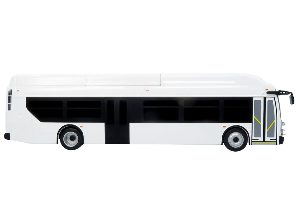 New Flyer Xcelsior Transit Bus Bank White "The Bus & Motorcoach Collection" Limited Edition to 504 Pieces Worldwide 1/43 Model by Iconic Replicas