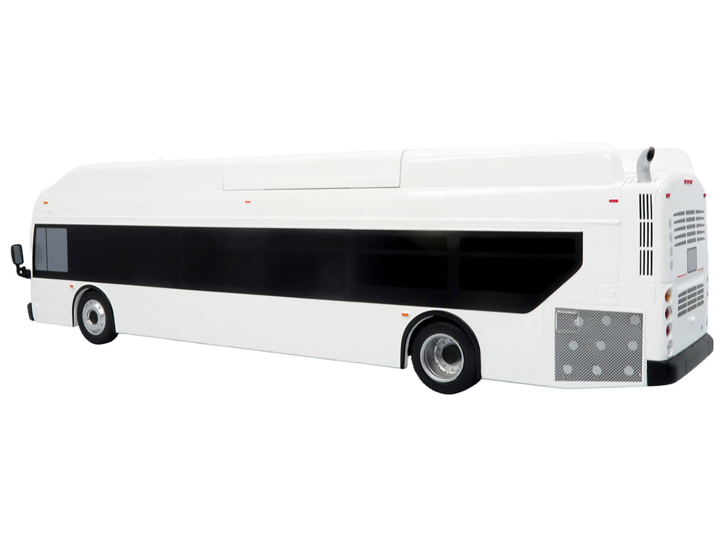 New Flyer Xcelsior Transit Bus Bank White "The Bus & Motorcoach Collection" Limited Edition to 504 Pieces Worldwide 1/43 Model by Iconic Replicas