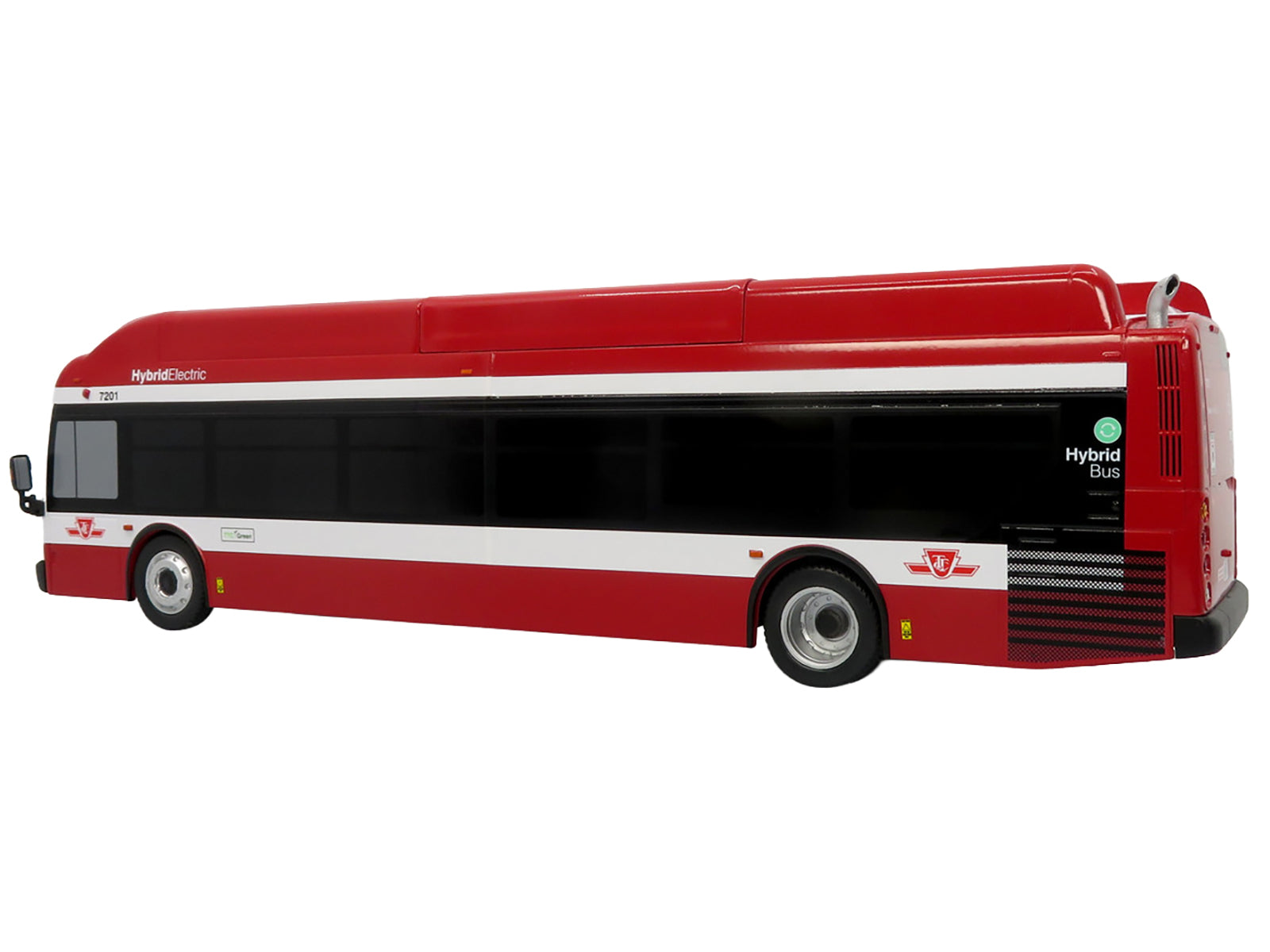 New Flyer Xcelsior Transit Bus Bank "TTC – Toronto Transit Commission" Red and White "The Bus & Motorcoach Collection" Limited Edition to 504 Pieces Worldwide 1/43 Model by Iconic Replicas - image 3