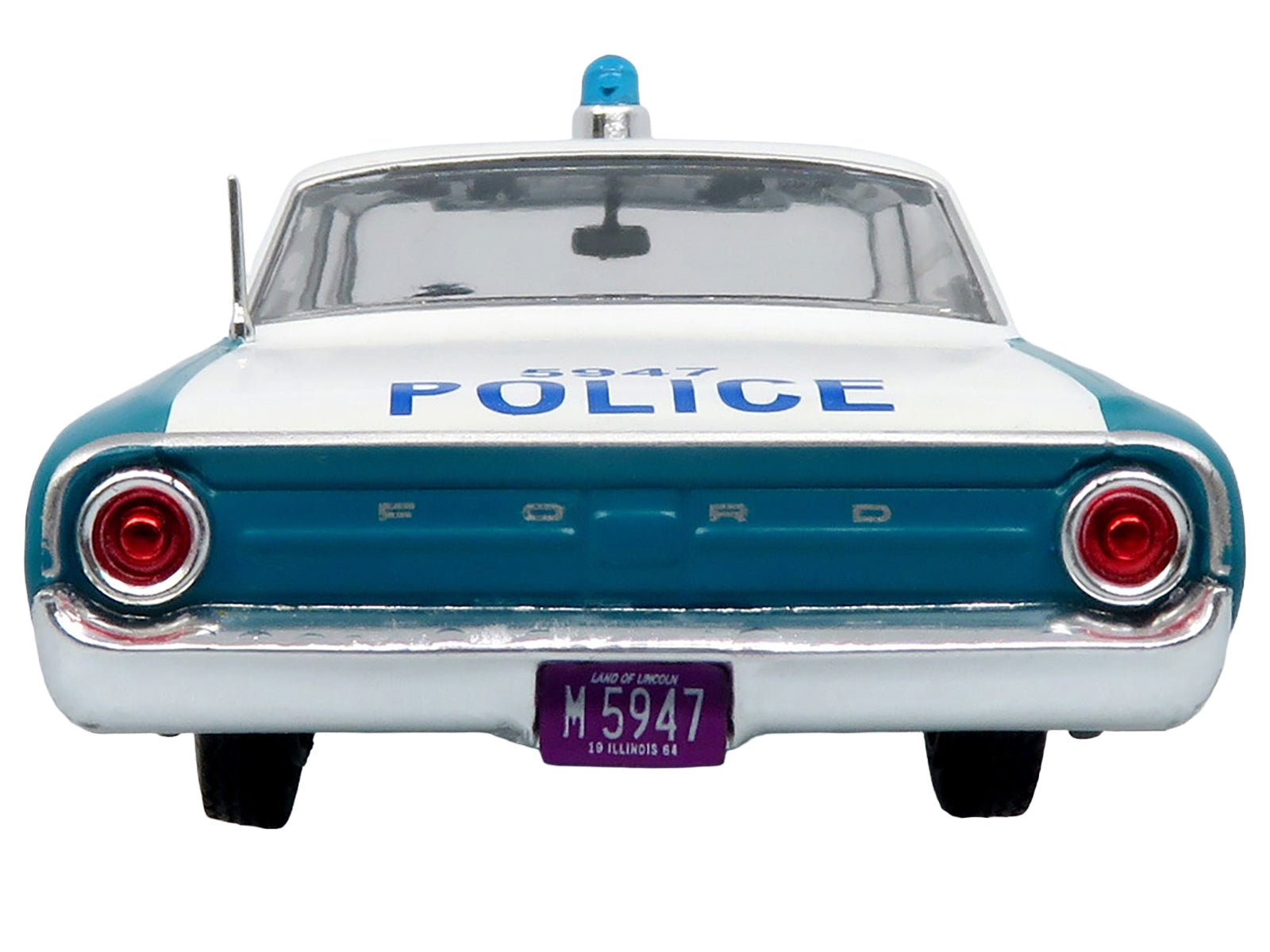 1964 Ford Galaxie 500 Police Car "Chicago Police Department" Blue and White "Five0" Series Limited Edition to 504 pieces Worldwide 1/43 Diecast Model by Iconic Replicas - image 5