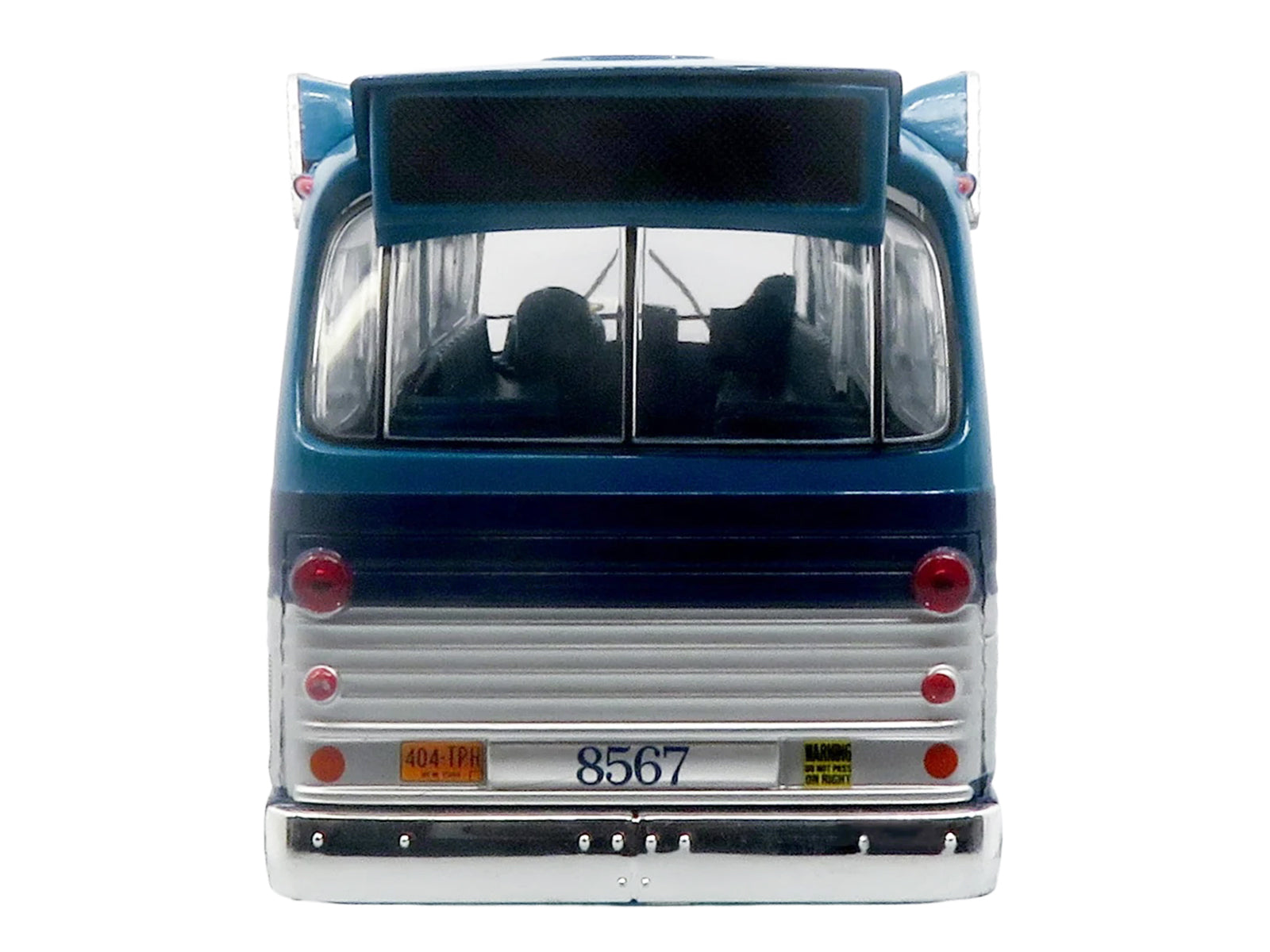 1963 GM TDH-5303 Transit Bus "MTA New York City Surface Transit" Blue Two-Tone with Graphics "The Bus & Motorcoach Collection" Limited Edition to 504 pieces Worldwide  1/43 Plastic Model by Iconic Replicas - image 4