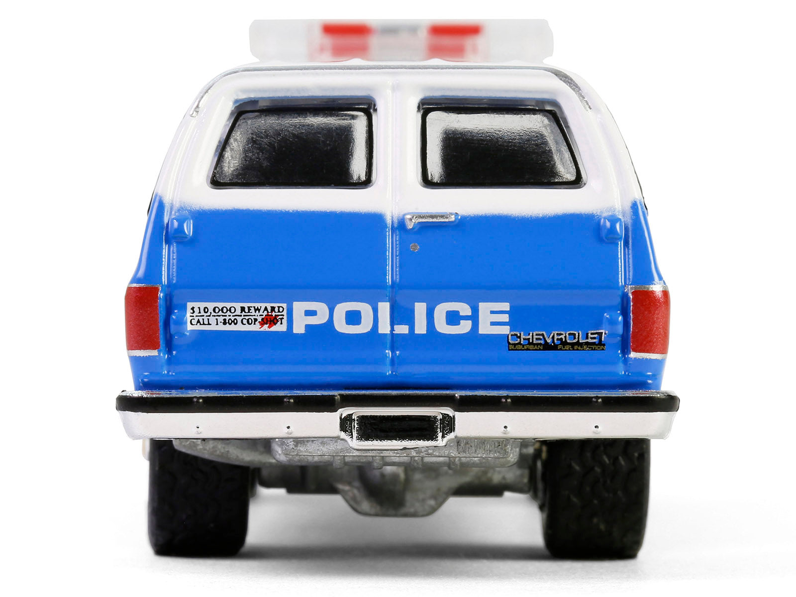 1990 Chevrolet Suburban K2500 Scottsdale "NYPD (New York City Police Department)" Blue with White Top "Hot Pursuit" Series 46 1/64 Diecast Model Car by Greenlight - image 5