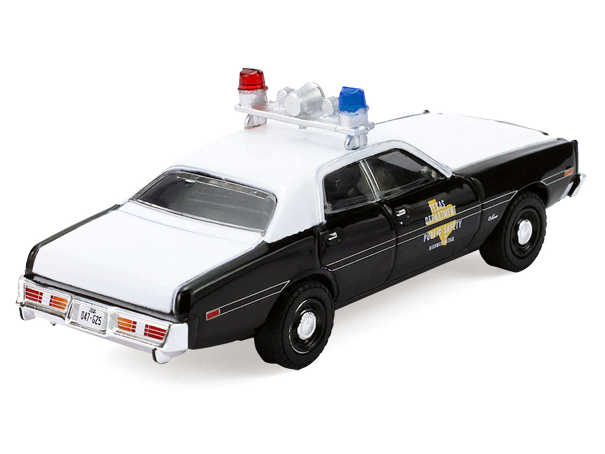 1978 Dodge Monaco Police Car "Texas Highway Patrol" Black and White "Hot Pursuit" Series 48 1/64 Diecast Model Car by Greenlight - image 3
